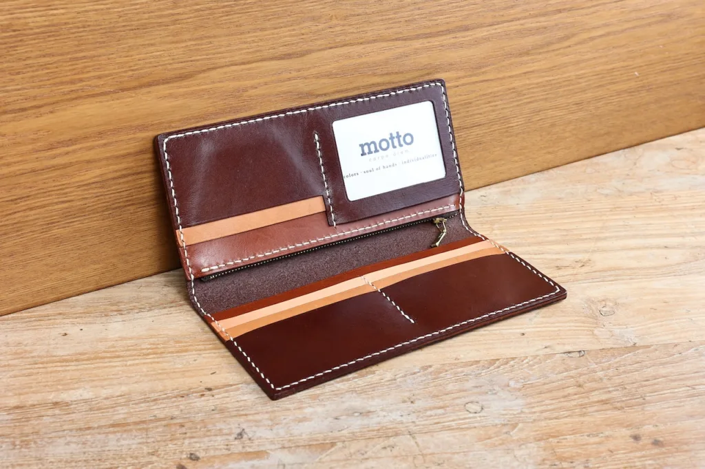 Slim Long Wallet (8 cards | 1 photo | Zipper pouch) - finished-item