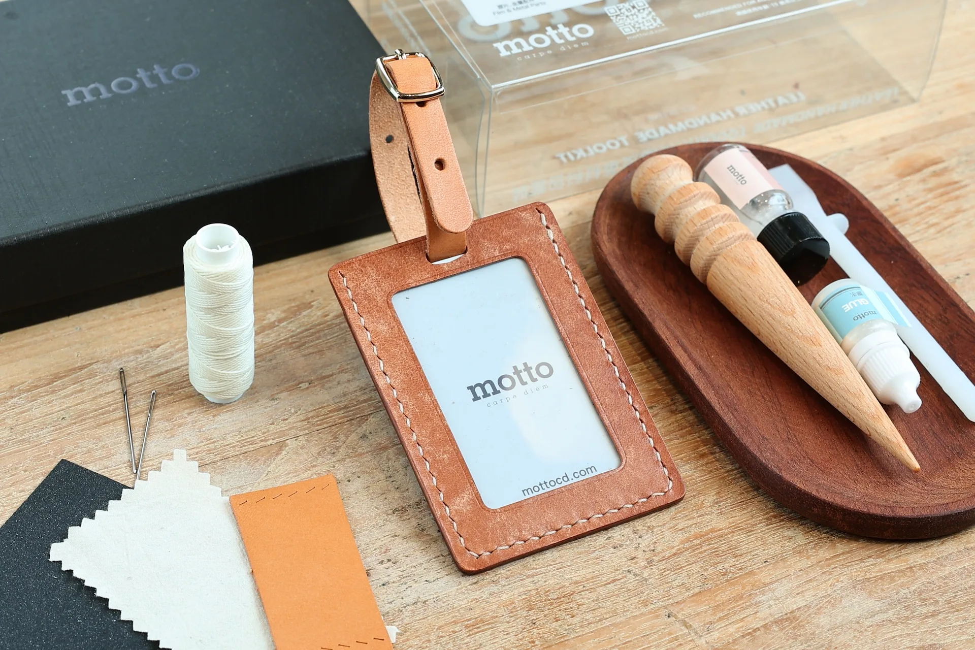 Luggage Tag 皮革字母行李牌 (直向) - finished-item