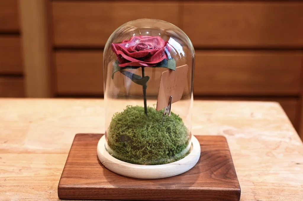 皮革永生玫瑰花