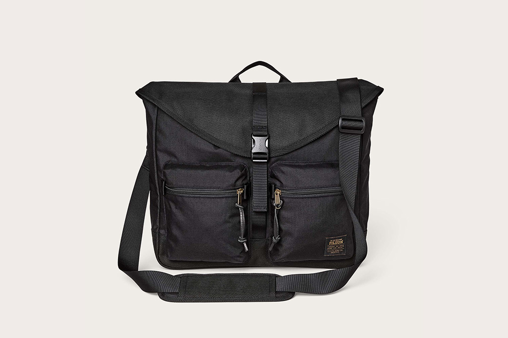 Filson - Surveyor Messenger Bag 郵差包 - Black（包 免費刻字迷彩行李牌）