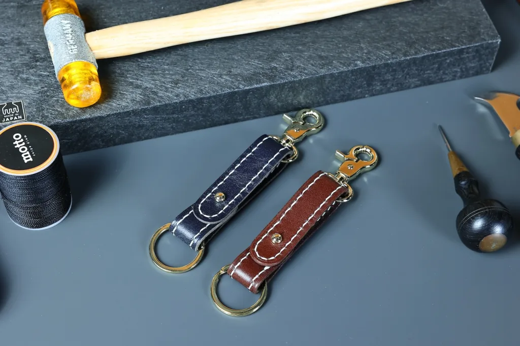 Ring Key Strap (with stitching) (2 piece) - workshop