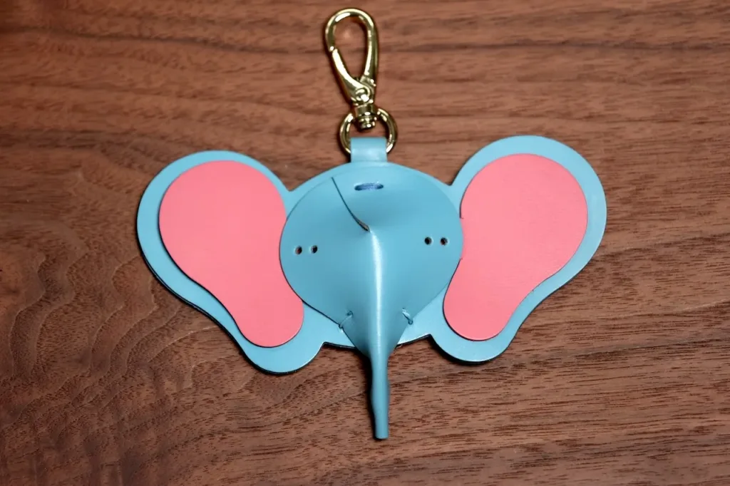 Animal zoo leather charms - Elephant