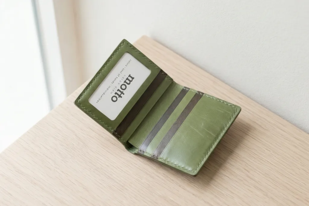 [Haas French Calfskin] Svelte Slim Wallet (5cds | 1P) - finished-item