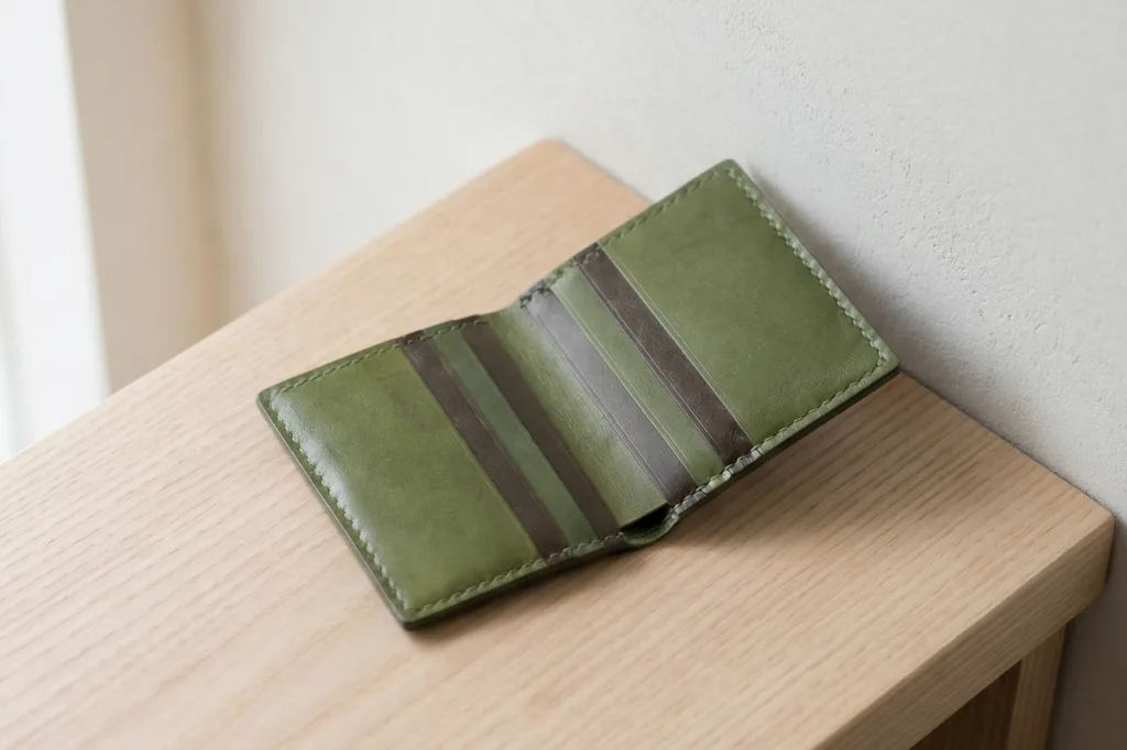 [Haas French Calfskin] Svelte Slim Wallet - 8 cards - finished-item