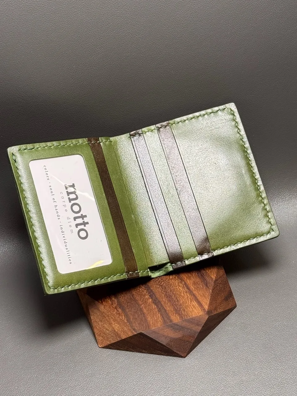 [Haas French Calfskin] Svelte Slim Wallet (5cds | 1P) - finished-item