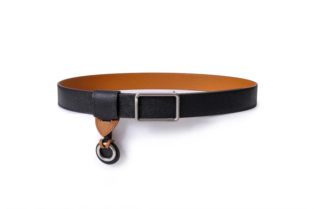 EDGE - Line 32mm Reversible Belt with Knot Belt Lanyard - Obsidian Black (Malt Brown)